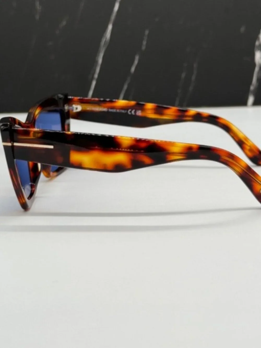 NEW TOM FORD TF871 55V WOMEN CAT EYE SUNGLASSES TOM FORD WYATT FT0871/S 55V - Picture 7 of 9